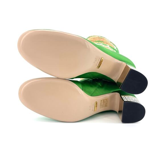 NEW Gucci Candy Dragon Embroidered Bow Crystal Embellished Knee High Boots 37.5 - Picture 7 of 10